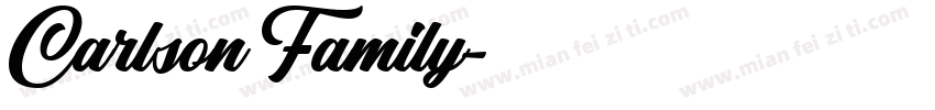 Carlson Family字体转换